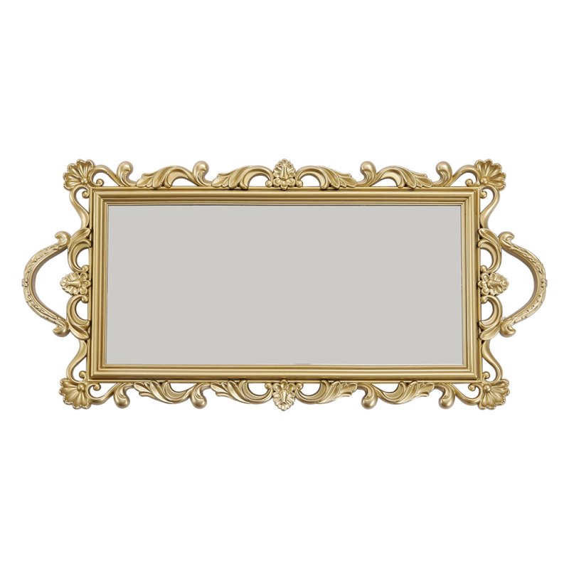 Living and Home Mirror Base Serving Tray