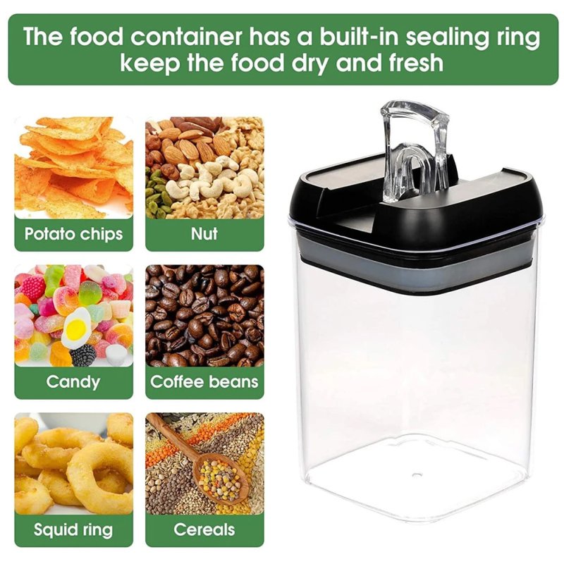 Living and Home 7Pcs Airtight Food Storage Containers with Clasp Lids