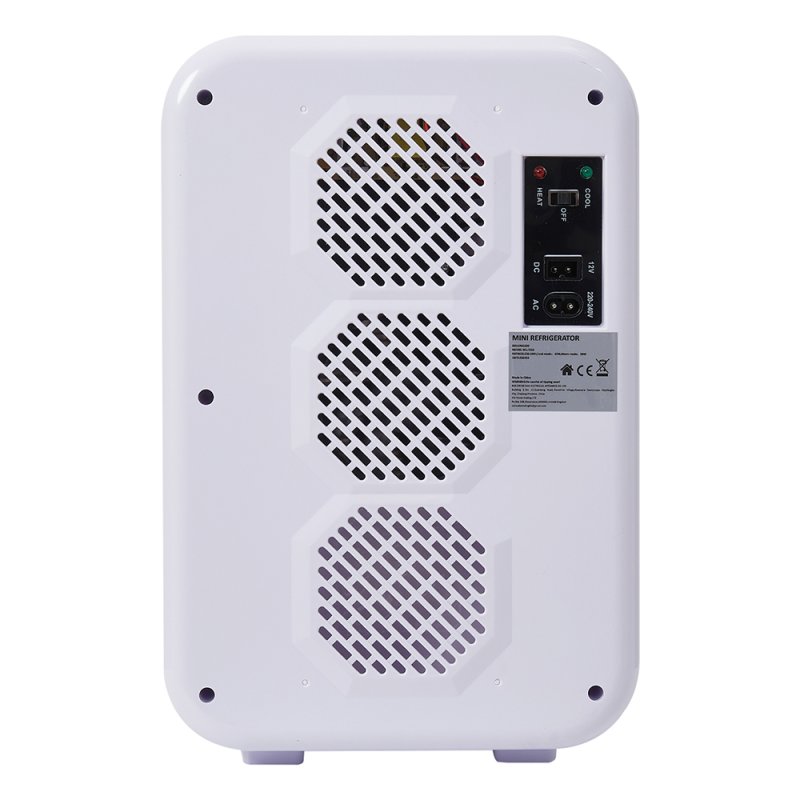 Living and Home White 18L Dual-Use Mini Refrigerator Fridge Heater Cooler