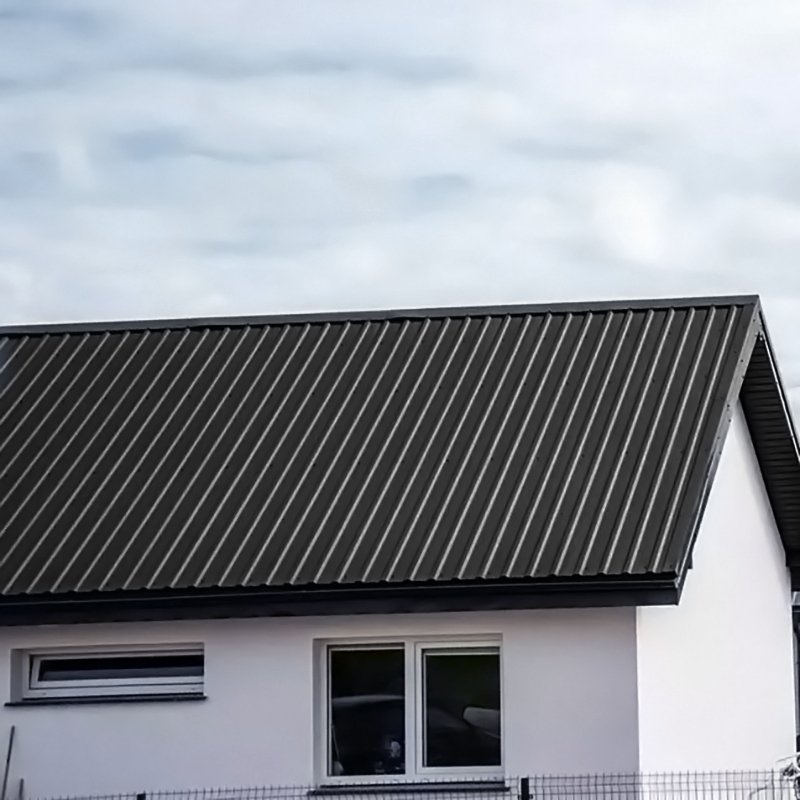 Living and Home 12Pcs Metal Corrugated Roofing Sheets, 0.27mm H x 129cm W x 45cm D, Black