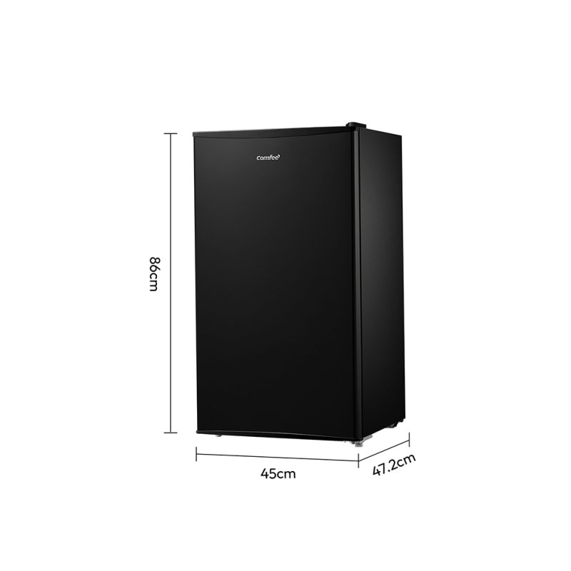 93L Under-Counter Fridge with Cooler Box - Black, Rapid-Chill Compartment, 5-Star Energy, Reversible Door