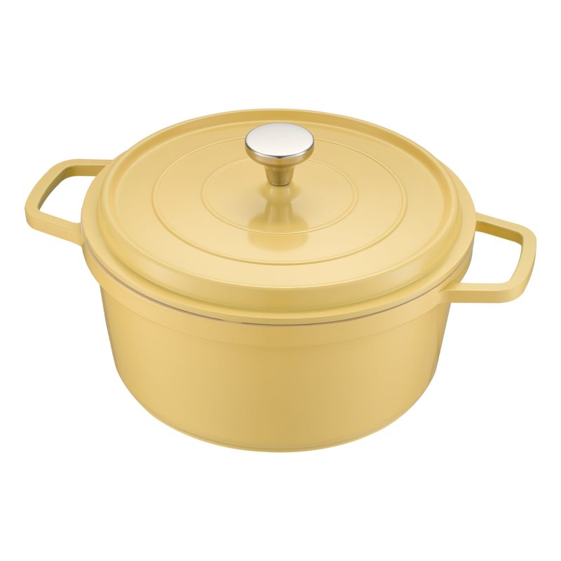 Living and Home 4.75 L Enameled Dutch Oven with Dual Handles and Lid