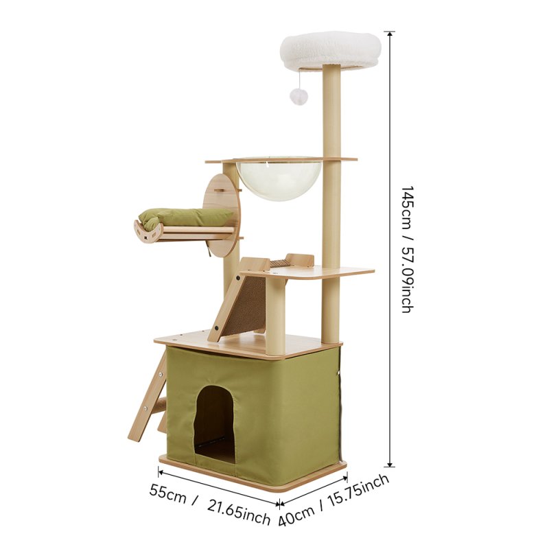 Living and Home Luxurious Cat Tower Set with Scratching Board