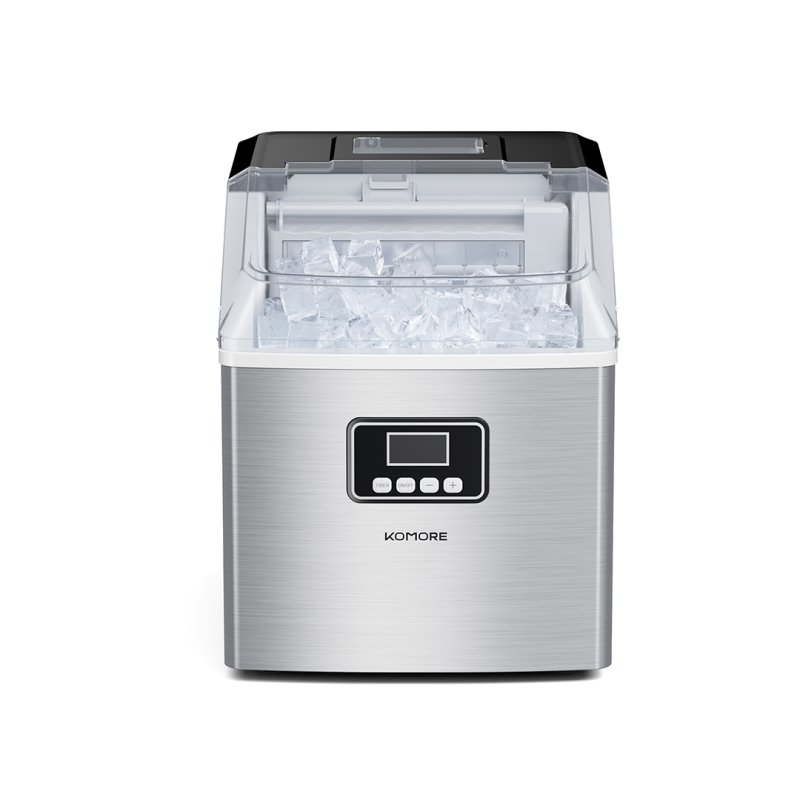 20KG Countertop Ice Maker Machine with 2.2L Water Tank, Self Cleaning, 24H Timer