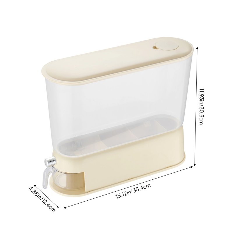 Living and Home 5KG Capacity Grain Dispenser Storage Container