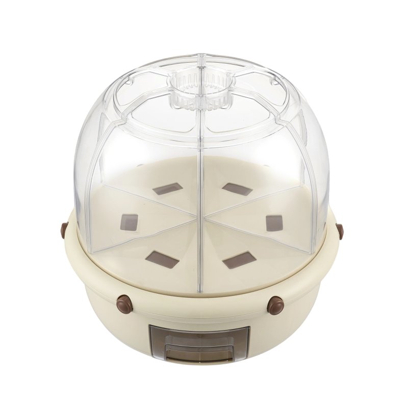 Living and Home 10L 360° Rotating Grain Dispenser Storage Container with Airtight Lid