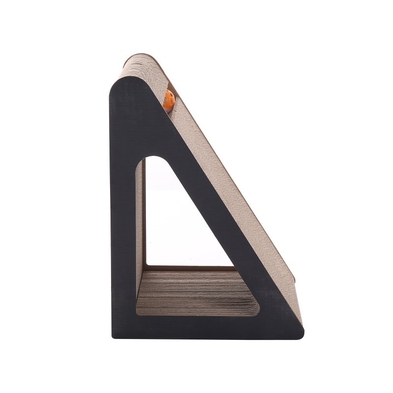 Living and Home Triangle Cat Scratching Post with Bell Ball