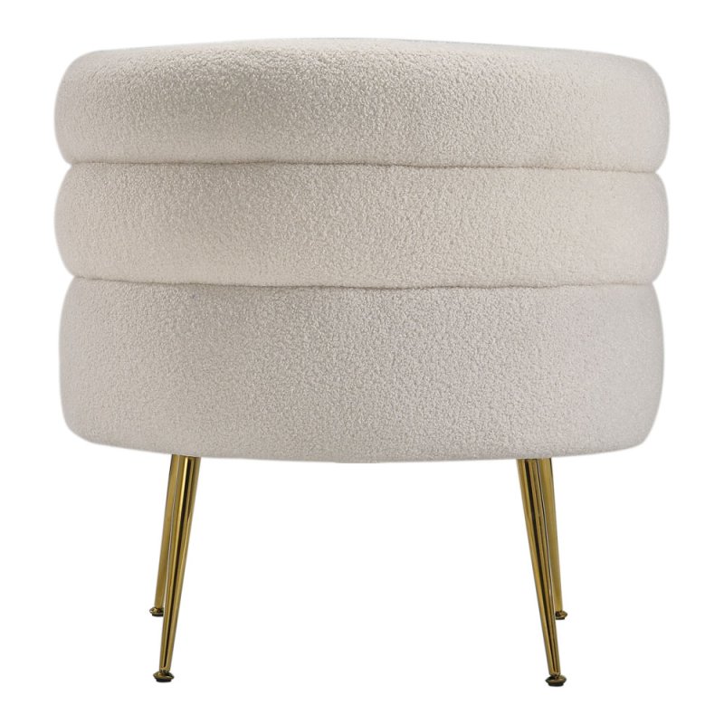 Living and Home Curved Upholstered Single Sofa Accent Chair