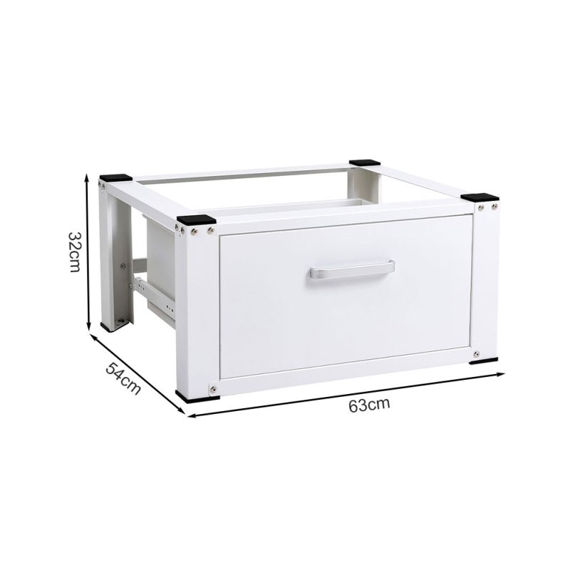 Living and Home Washing Machine Dryer Pedestal with Drawer