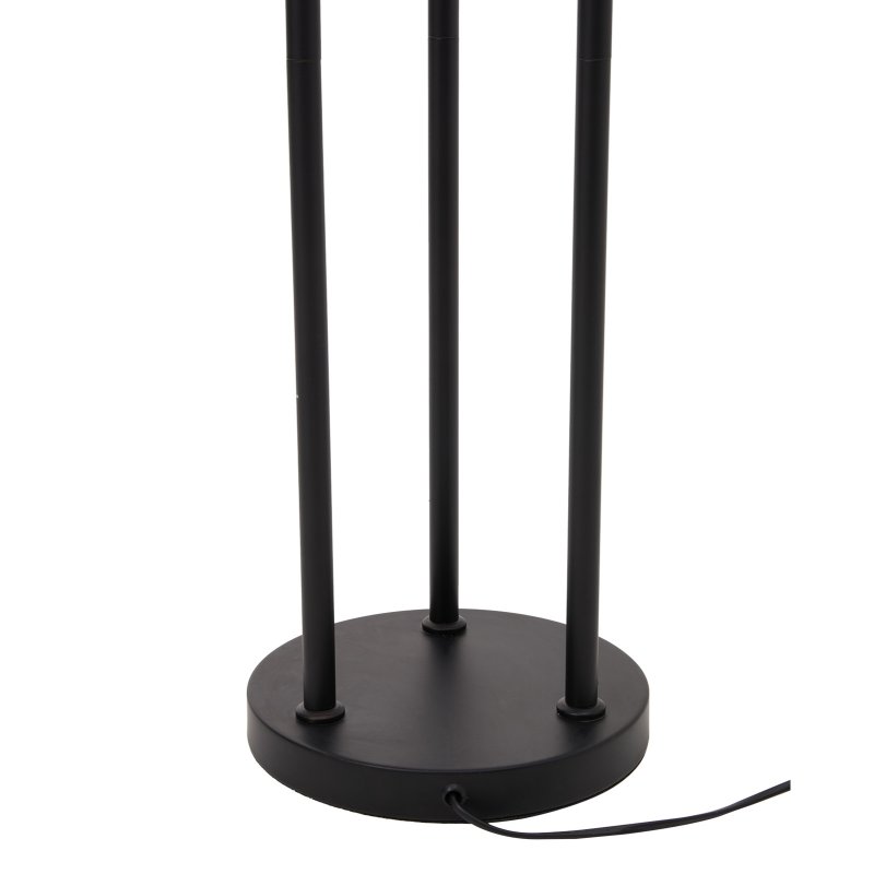 3-Light Boho Rustic Floor Lamp No Bulb