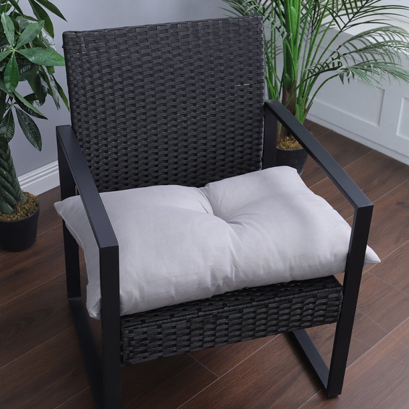 Light Grey Garden Bench Cushion Patio Swing Chair Cushion Indoor Outdoor Furniture Seat Pad, 60x40cm