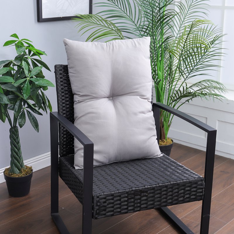 Light Grey Garden Bench Cushion Patio Swing Chair Cushion Indoor Outdoor Furniture Seat Pad, 60x40cm