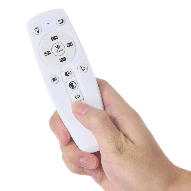 4-Light Rings Adjustable LED Ceiling Light with Remote Control
