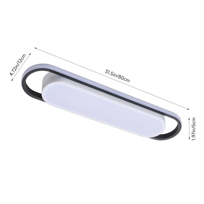 Living and Home Modern Rectangular LED Ceiling Light