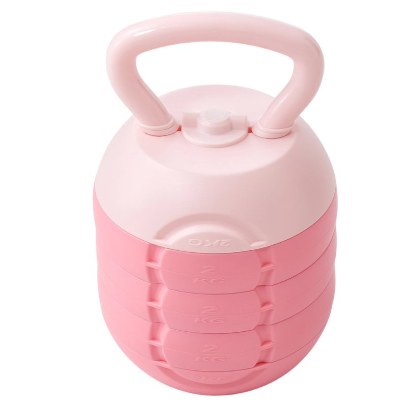 Living and Home 10kg Strength Training Soft Kettlebell with Non-Slip Handle, Pink