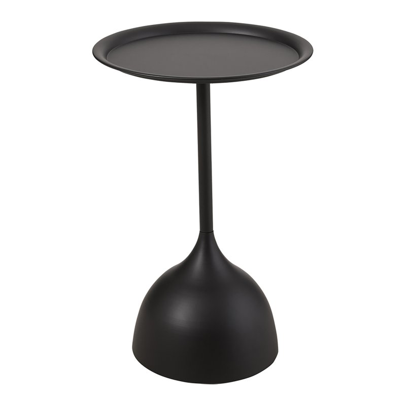Living and Home Modern Small Round Metal Side Table 39cm Dia