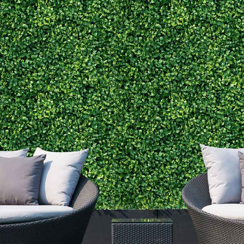Living and Home 6Pcs Decorative Artificial Boxwood Panels for Indoor Outdoor 40x60cm