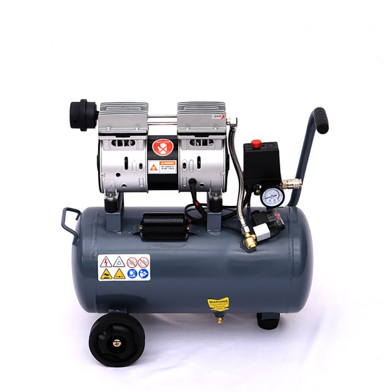 Living and Home 25L Air Compressor, Oil Free, 8CFM/115psi, Electric 2.5HP 230v Direct Drive, Low Noise Air Compressor for Tire Pumping, Car Grooming, Home Spray-Painting, Nailing, Grey