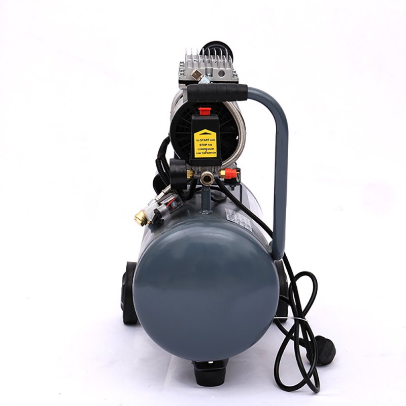 Living and Home 25L Air Compressor, Oil Free, 8CFM/115psi, Electric 2.5HP 230v Direct Drive, Low Noise Air Compressor for Tire Pumping, Car Grooming, Home Spray-Painting, Nailing, Grey