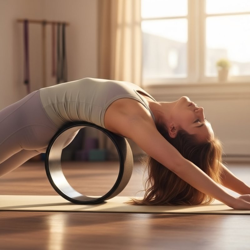 Living and Home TPE Yoga Wheel with PP Inner Core