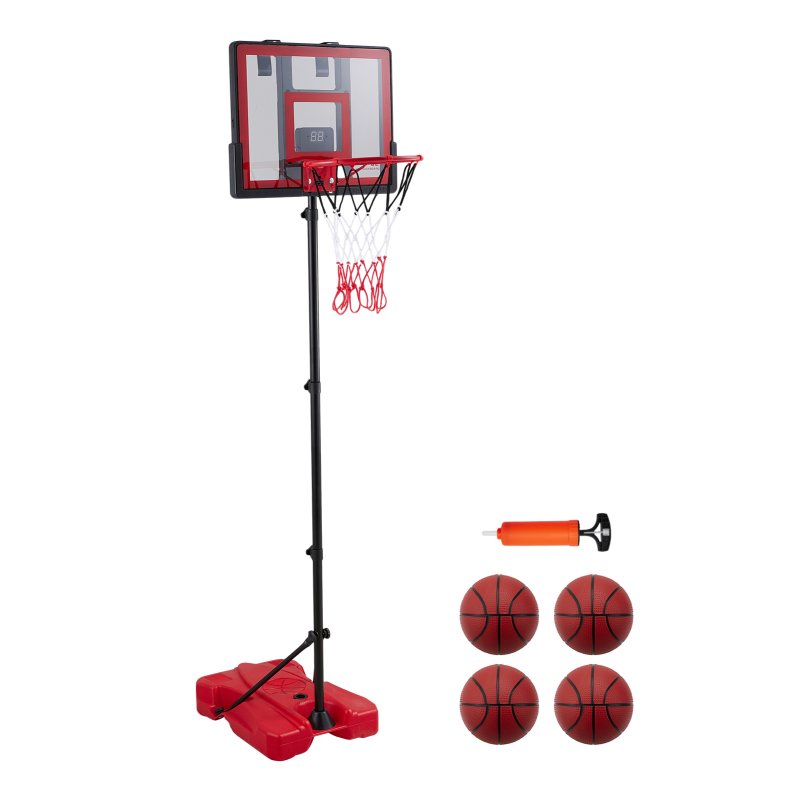 Living and Home 183cm Electronic Scoring Basketball Hoop – Standalone Set with 4 Balls & Pump