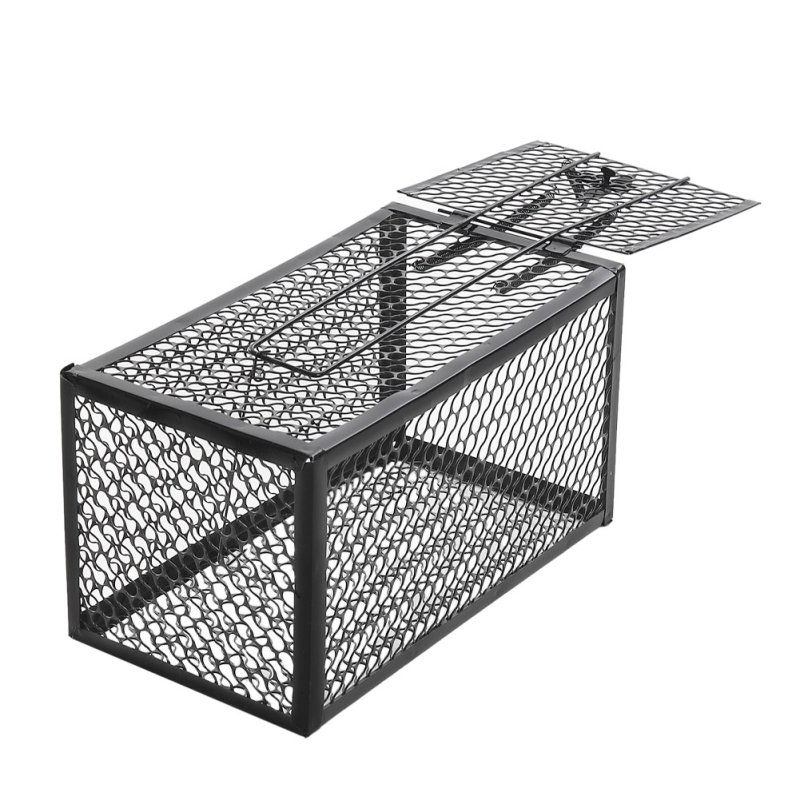 Living and Home 2 Pack Metal Humane Mouse Trap Cage Rat Catcher, 28cm (W) x 15cm (D) x 15cm (H)