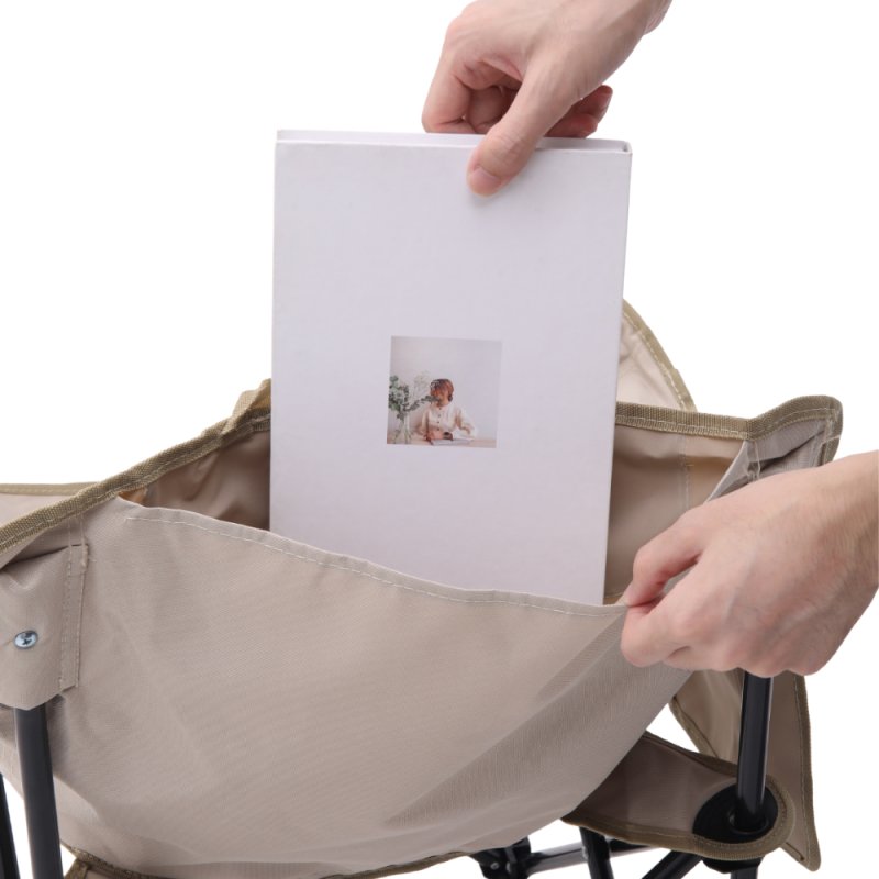 Living and Home Outdoor Portable Folding Camping Chair, Khaki