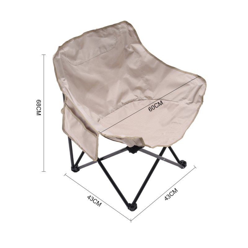 Living and Home Outdoor Portable Folding Camping Chair, Khaki