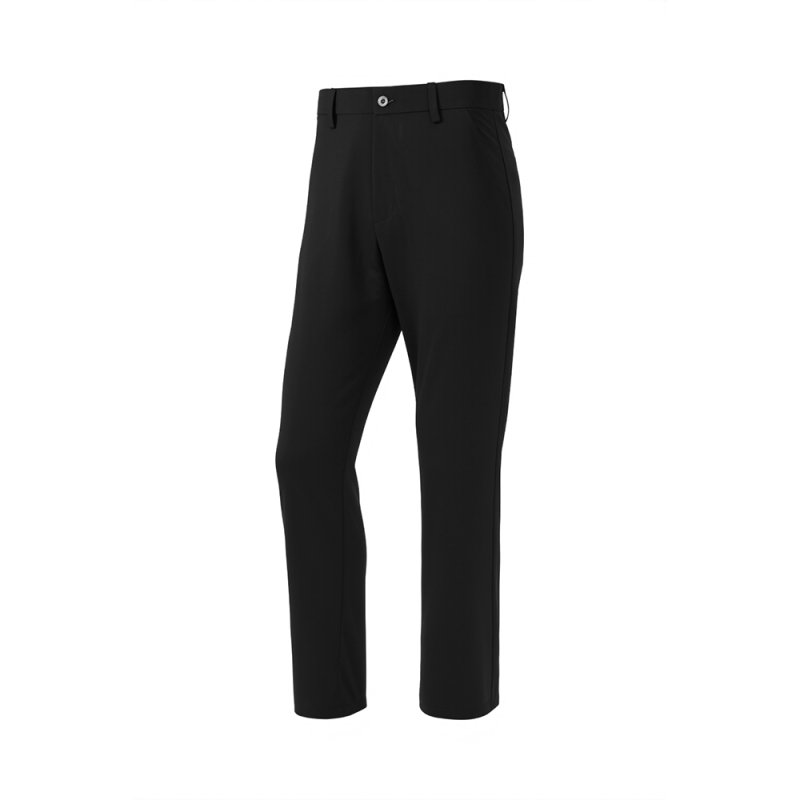 Living and Home Casual Belted Trousers with Side Pockets, Black