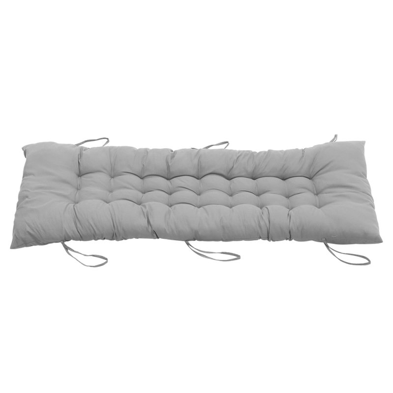 Living and Home Comfortable 8cm Thick Lounge Cushion, Thick Chair Pads, Bench Cushion, Sun Lounger Rocking Cushion, Grey, 48cm W x 170cm D x 8cm H