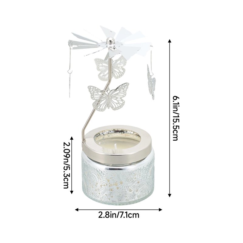Living and Home Rotating Carousel Scented Candle with Gift Bag