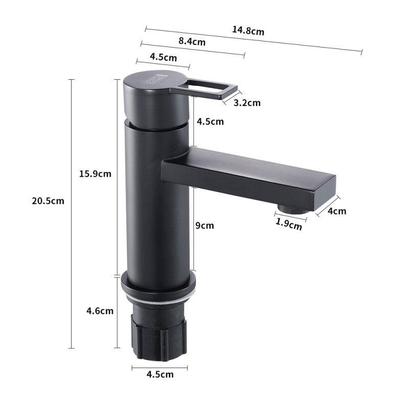 Living and Home Bathroom Tap Basin Mixer with Single Lever