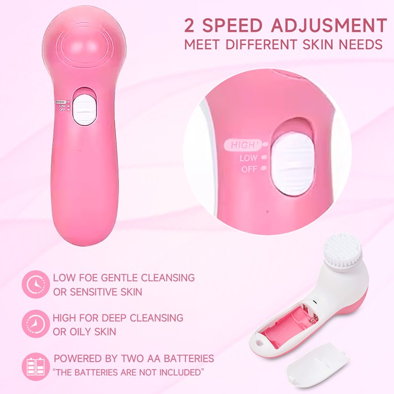 5 in 1 Electric Facial Cleansing Brush Set