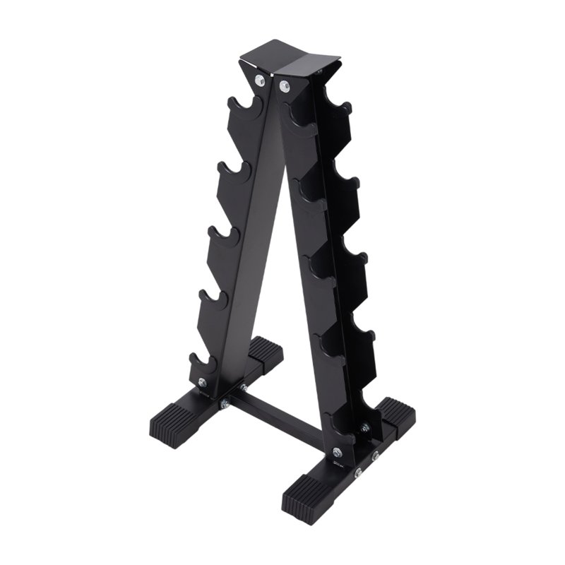 5-Tier Compact A-Frame Dumbbell Rack for Home