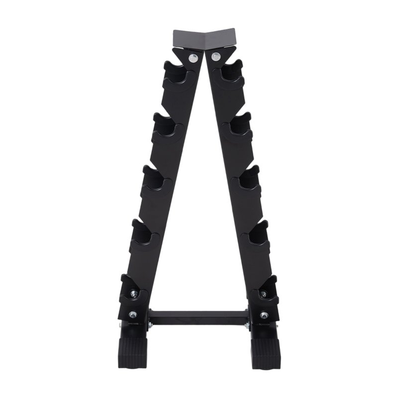 5-Tier Compact A-Frame Dumbbell Rack for Home