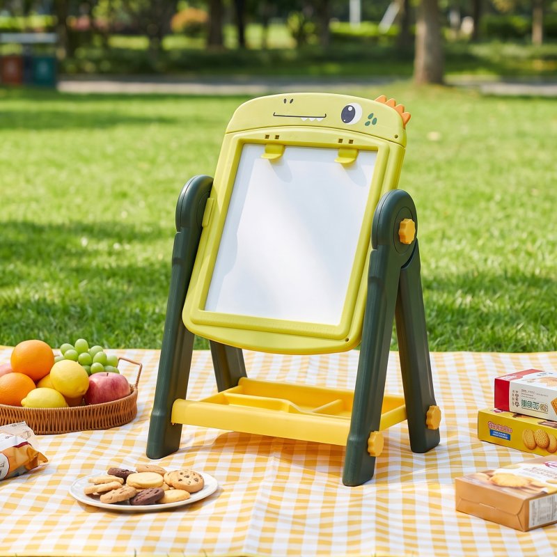 Double-Sided Magnetic Drawing Board Easel for Kids