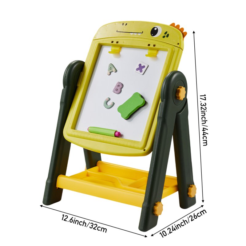 Double-Sided Magnetic Drawing Board Easel for Kids