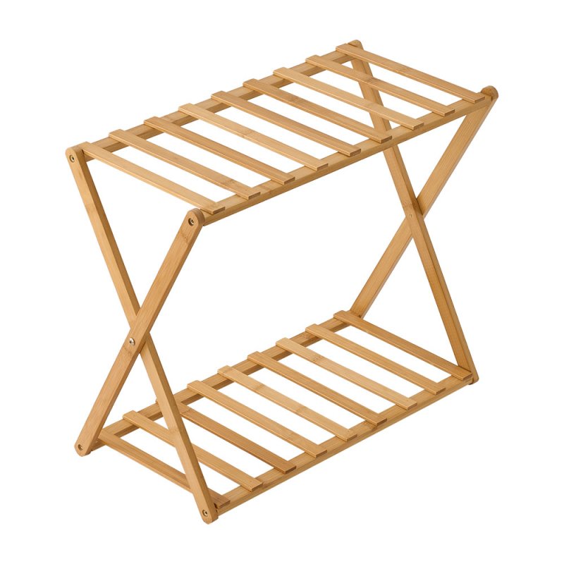 2-Tier Bamboo Storage Shelf