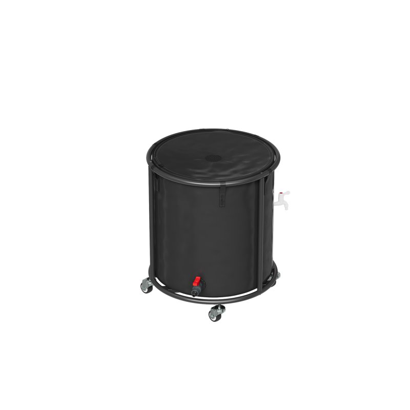 190L Portable Rain Barrel with Castors