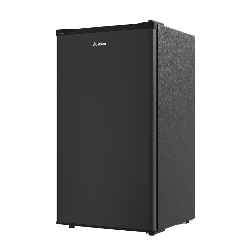 83L Single Door Fridge with Built-in Ice Box, Black