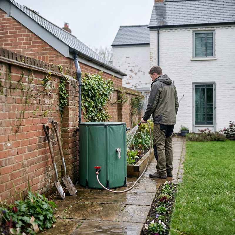 250L Collapsible Rain Barrel with Filter