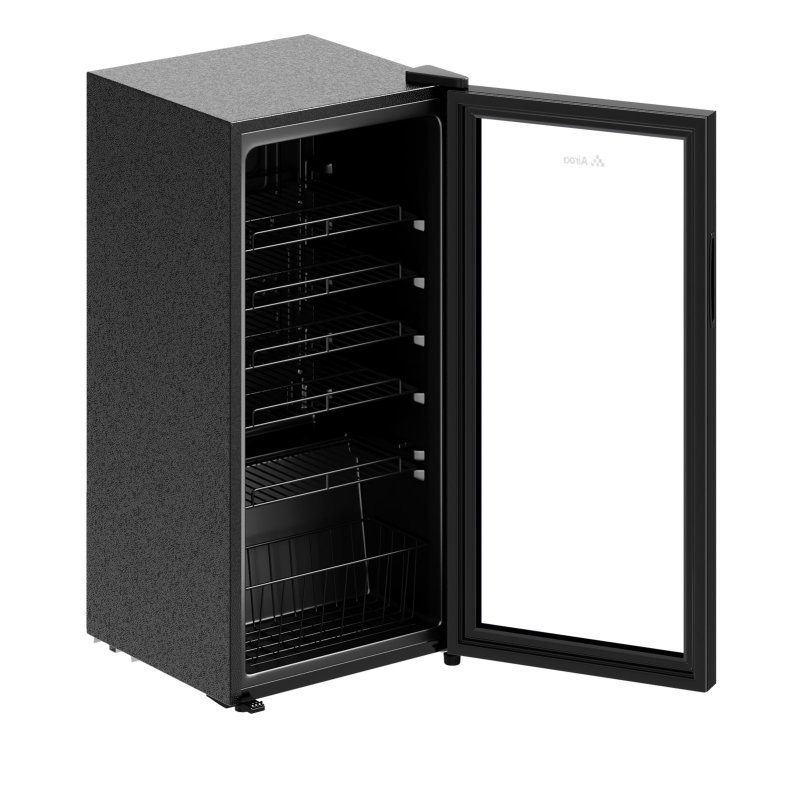 99L Freestanding Beverage Cooler Drinks Fridge, Refrigerator with LED Light