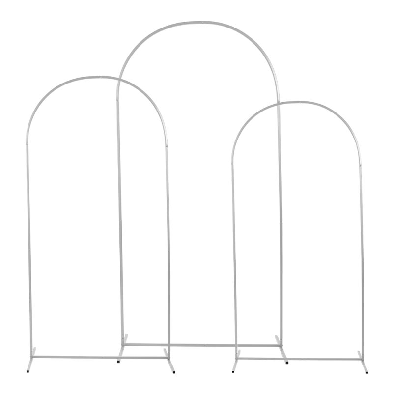 3pcs 180/200/220cm Height Metal Arch Wedding Backdrop Stand Prop Decor