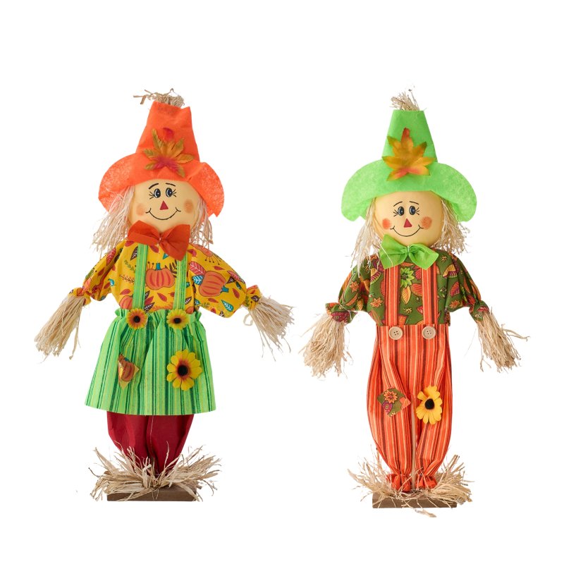 Living and Home 2FT Set of 2 Halloween Scarecrow Decorations
