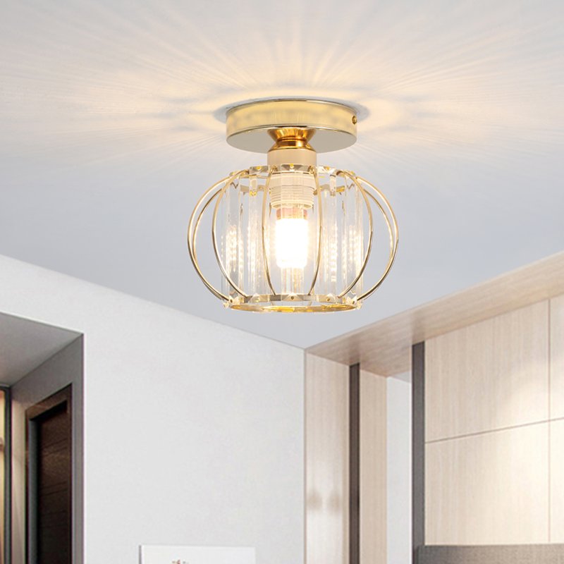 Metal Lantern Shape 1-Light Pendant Light