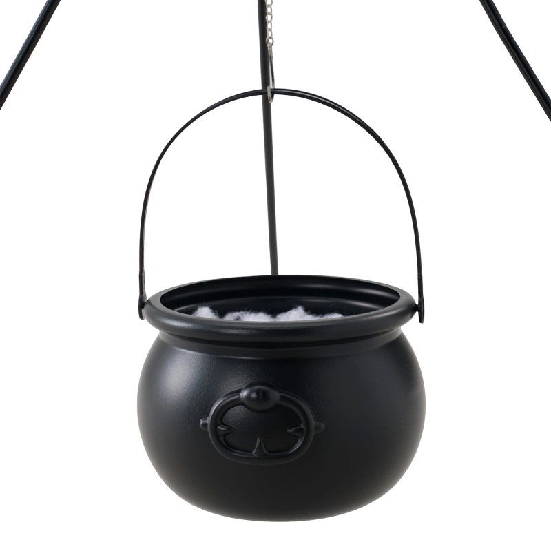 Living and Home Halloween Witch Cauldron on Tripod with Light Strip