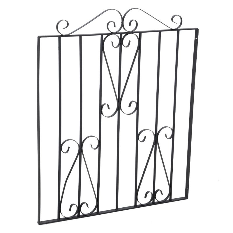 3ft Modern Metal Garden Gate Fence Gate Black with Fittings Bolt Heavy Duty