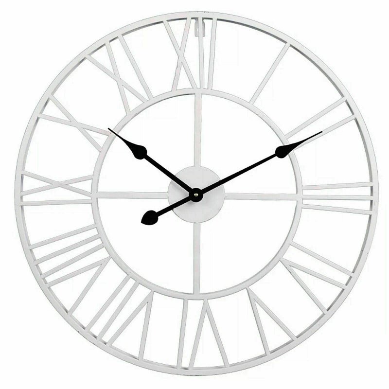 Vintage Wall Clock with Roman Numerals for Home Decor