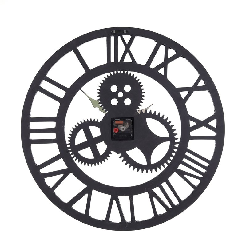 Industrial Large Retro Silent Wall Clock for Home Decor