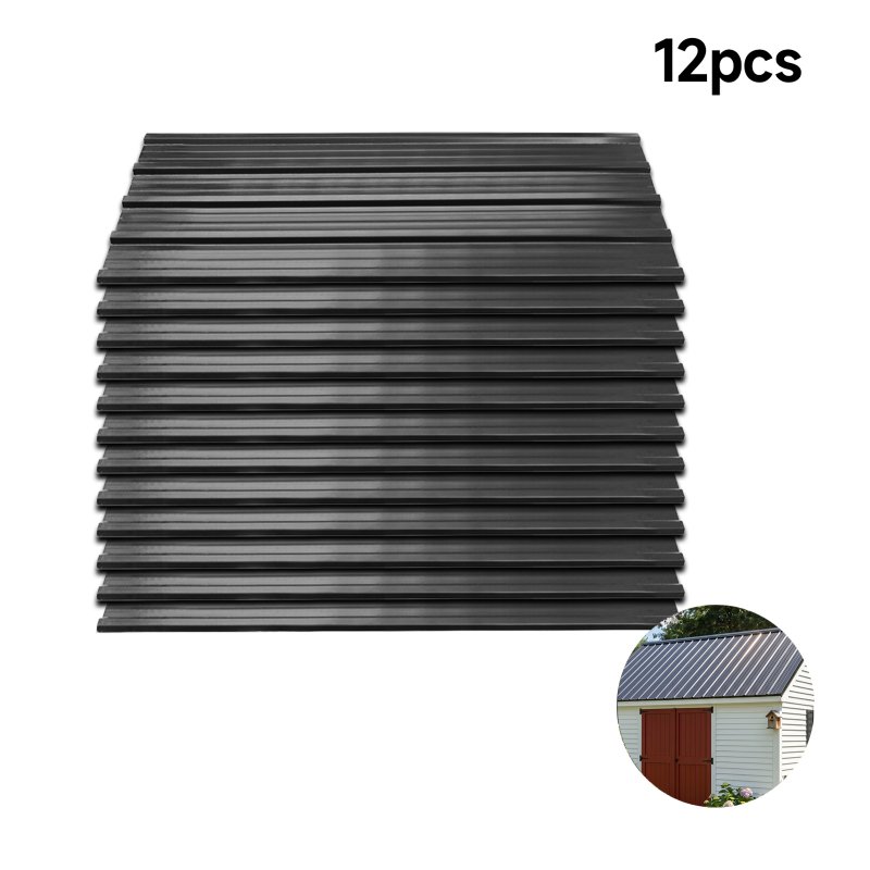 Living and Home 12pcs Steel Corrugated Roofing Sheets